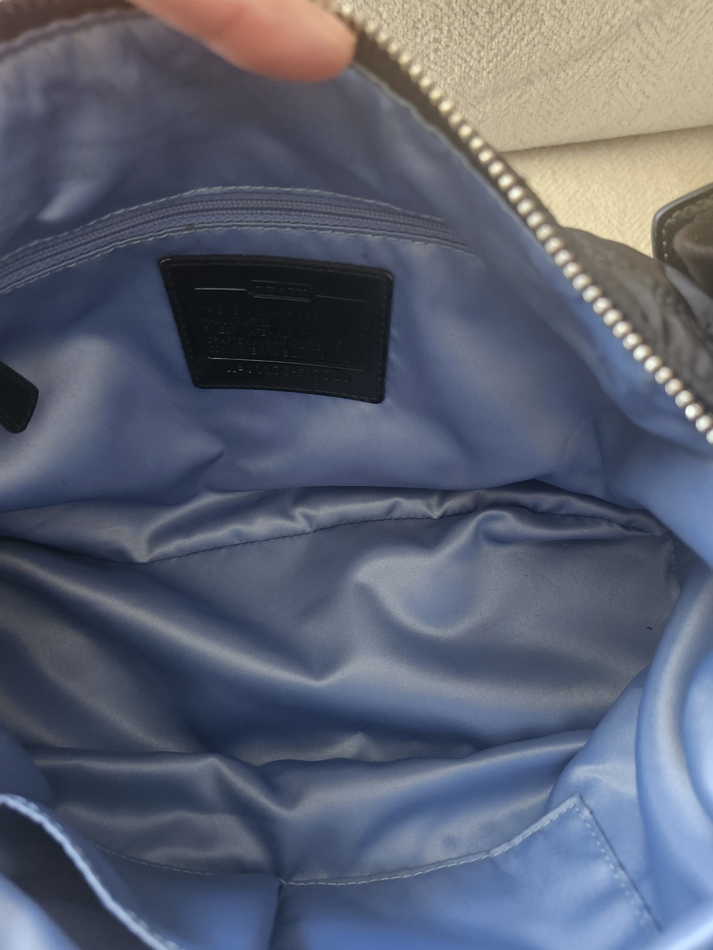 Coach Black Poppy Signature Quilted Shoulder Bag F17720 - Picture 7 of 7